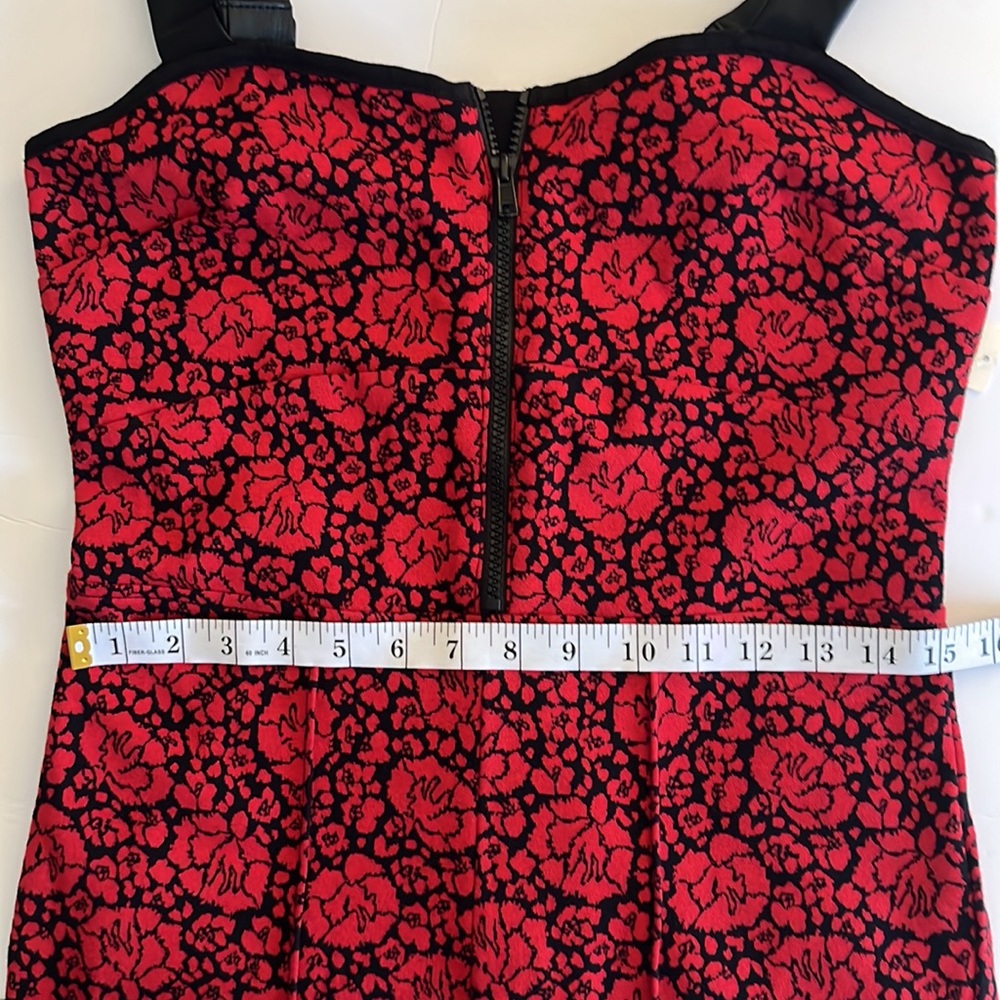 ANTHROPOLOGIE MAEVE PRINTED SWEEETHEART JUMPSUIT RED SIZE 10 NWT - Picture 13 of 14